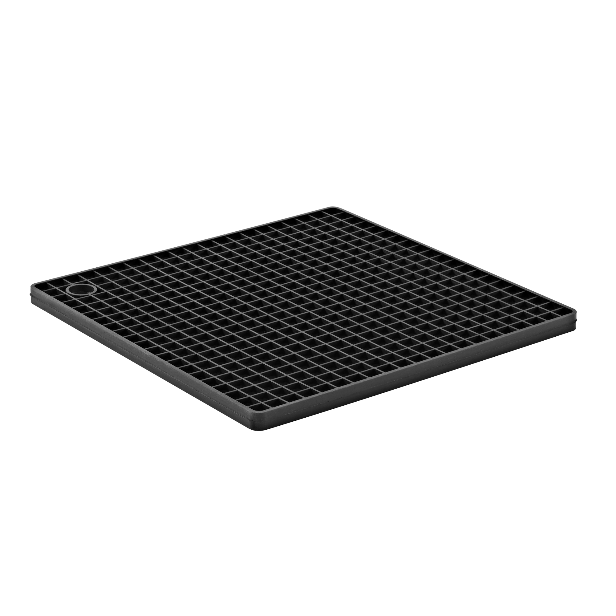 Valor 5 Round Heat-Resistant Black Silicone Trivet