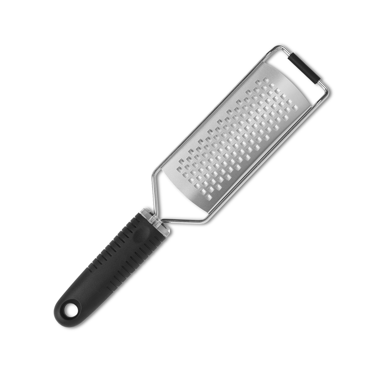 bottom view, coarse cheese grater